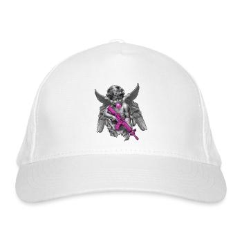 Urban Angel - Kunst trifft Klassik - Bio-Baseballkappe - Weiß - Vorne