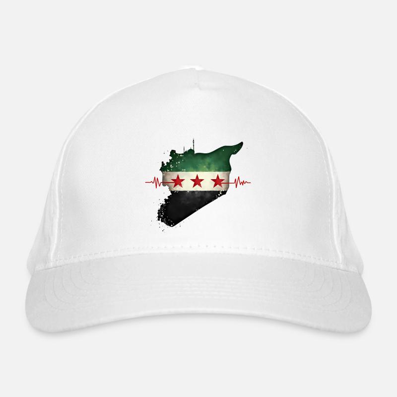 Drapeau Syrie - Drapeau Syrie Libre - Centre de table Casquette classique bio