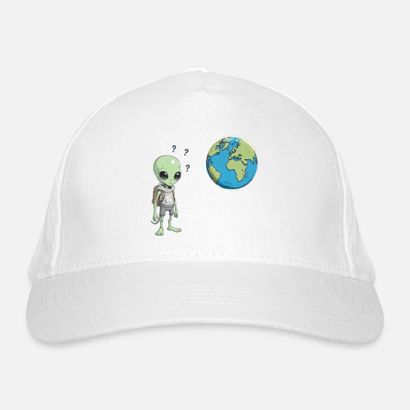 Alien and Earth Organic Baseball Cap
