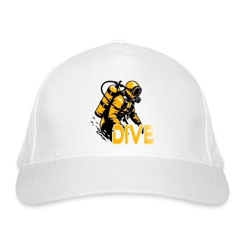 Plongée fumeur Plongée sous-marine Plongée École de plongée - Casquette classique bio - blanc - Devant