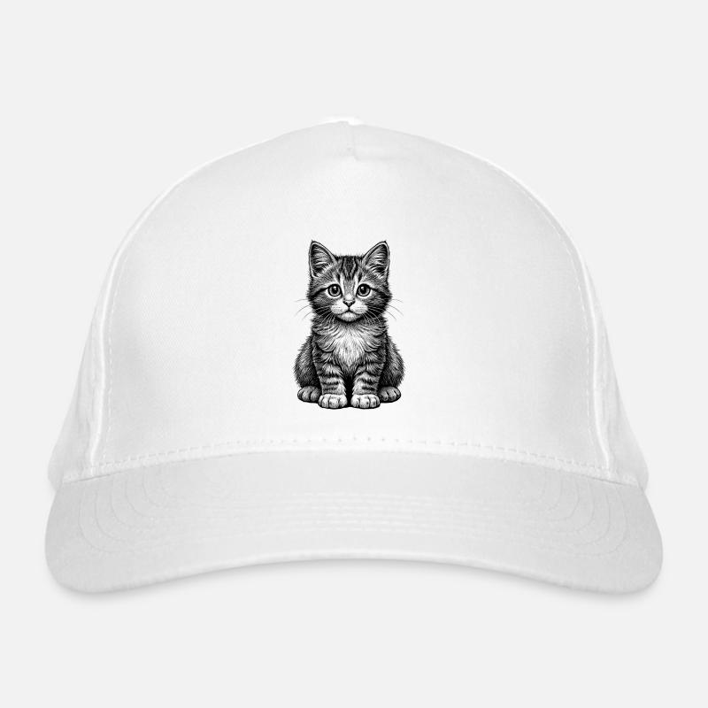 Cute cat Organic Baseball Cap