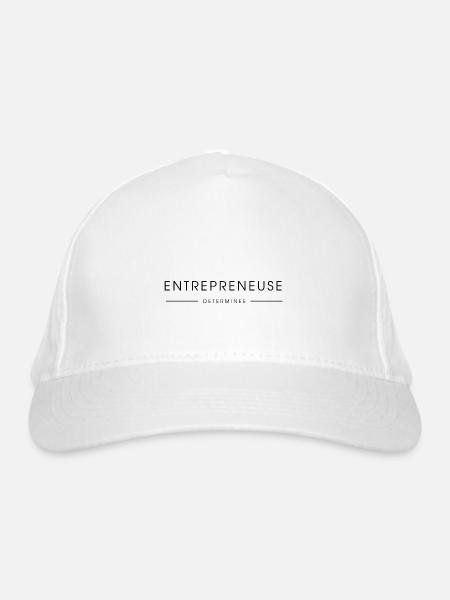 Entrepreneuse déterminée ! - Casquette classique bio - blanc - Devant