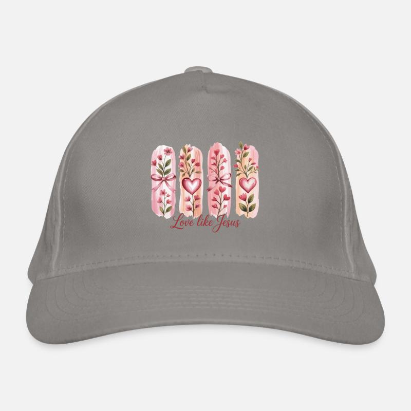 Amour Fleur Aimer Comme Jésus Mariage Casquette classique bio