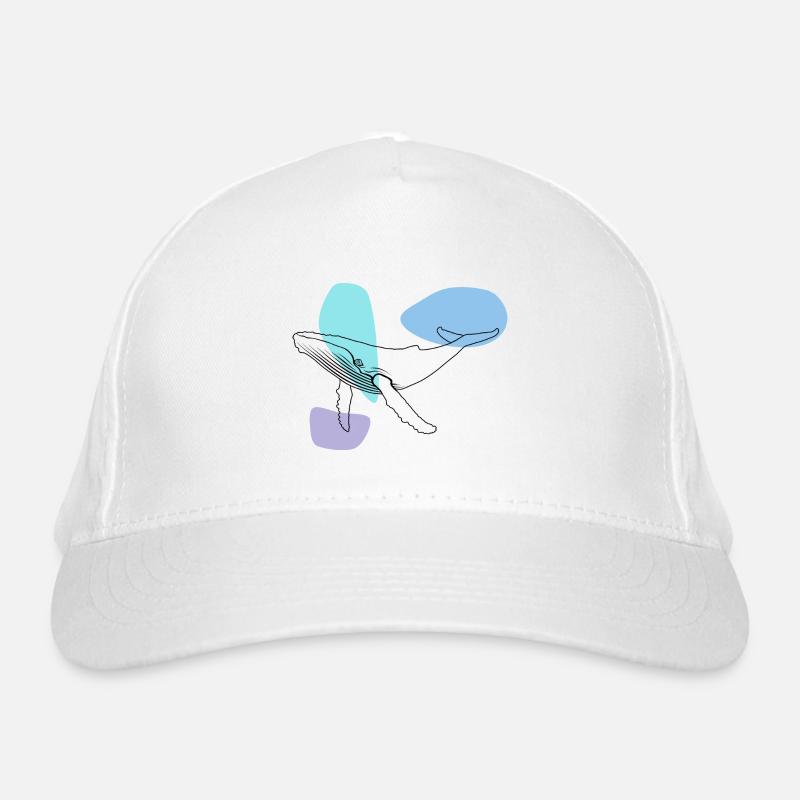 Wal - Buckelwal - Meeressäuger - Geschenk Bio-Baseballkappe