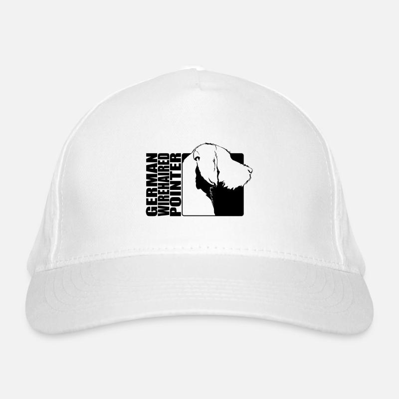 German Wirehaired Pointer Profil Jagdhund Wilsigns Bio-Baseballkappe