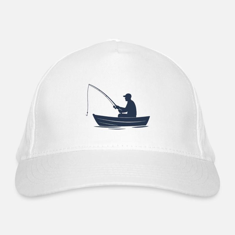 Fishing: peace, nature and playing with fish Organic Baseball Cap
