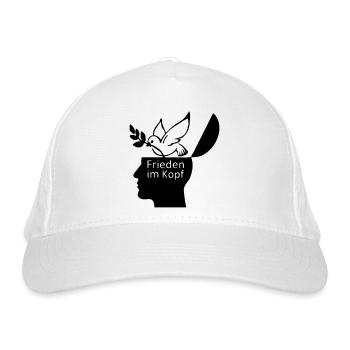 Frieden Peace Liebe Friede Weltfrieden - Bio-Baseballkappe - Weiß - Vorne