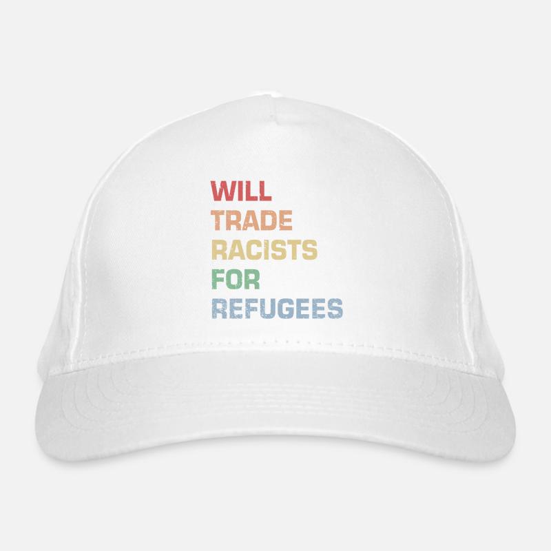 Wird Rassisten gegen Flüchtlinge tauschen Bio-Baseballkappe