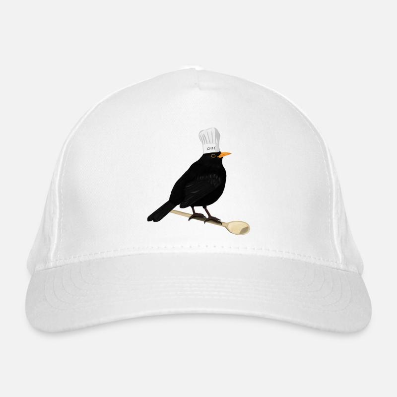 Blackbird Chef Chef Kitchen Bird Watcher Organic Baseball Cap