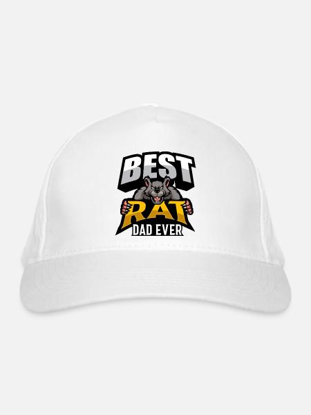 Rat - Casquette classique bio - blanc - Devant