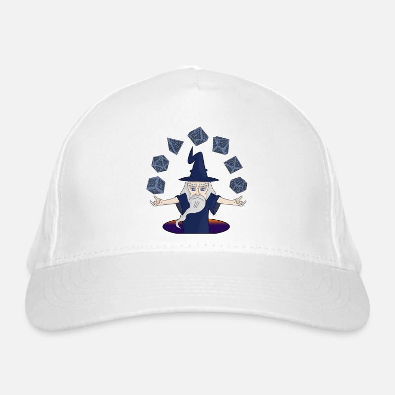 A Sorcerer with Levitating Dices Organic Baseball Cap