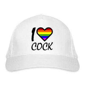 I love - Casquette classique bio - blanc - Devant