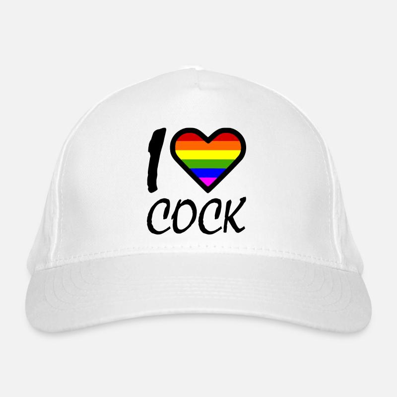 I love Casquette classique bio