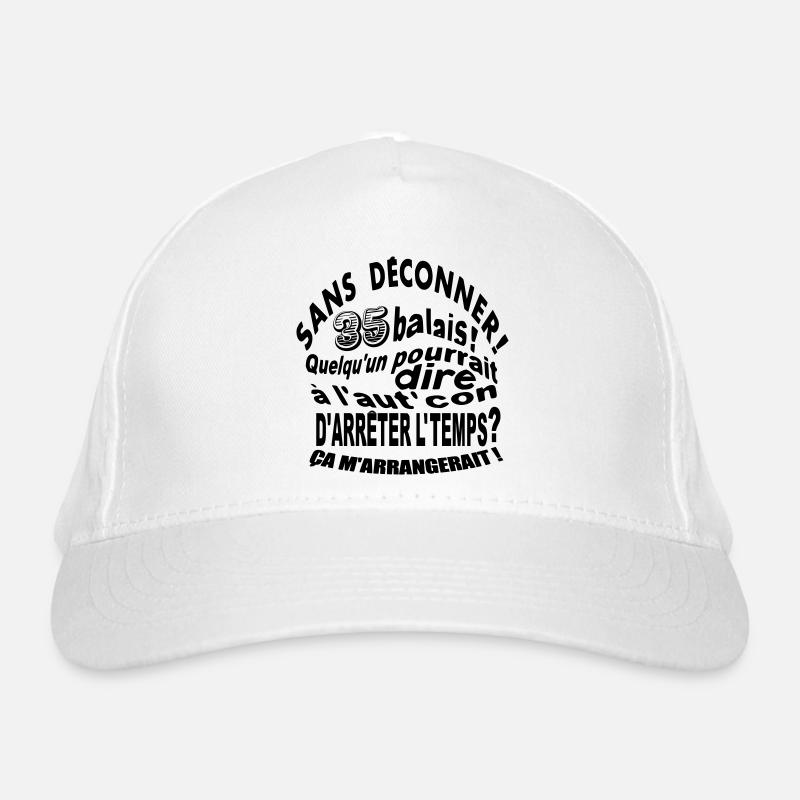 35 ans / anniversaire 35 ans / cadeau - Casquette classique bio - blanc