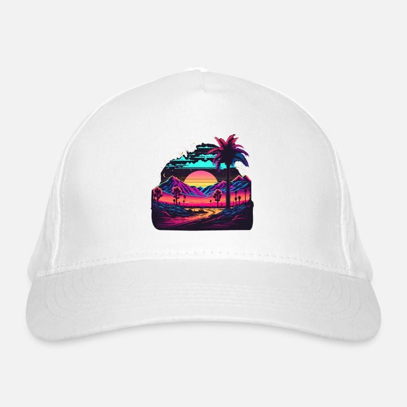 Synth Landscape Organic Baseball Cap