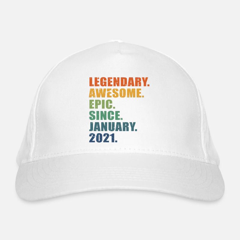2. Geburtstag, Januar 2021, 2-jähriges Jubiläum Bio-Baseballkappe