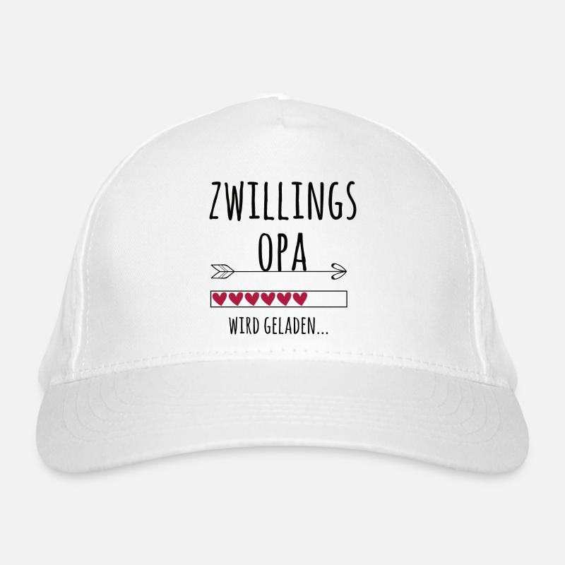 werdender Zwillingsopa Schwangerschaft Zwillinge Bio-Baseballkappe