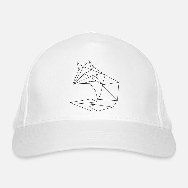 Fox in ORGAMI style Liniar Organic Baseball Cap