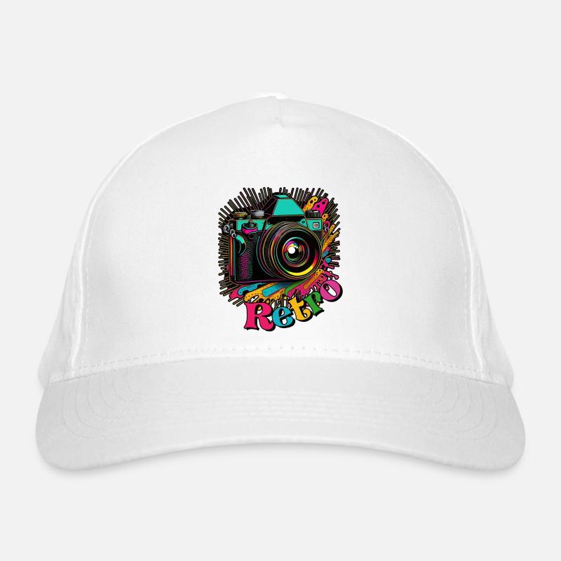 Caméra rétro des années 60 Casquette classique bio