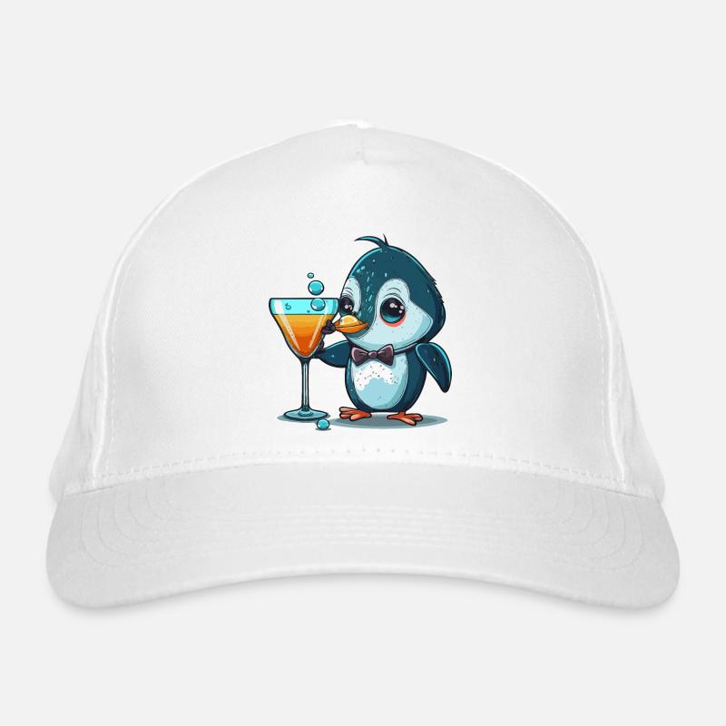 Ausgefallener Pinguin Bio-Baseballkappe