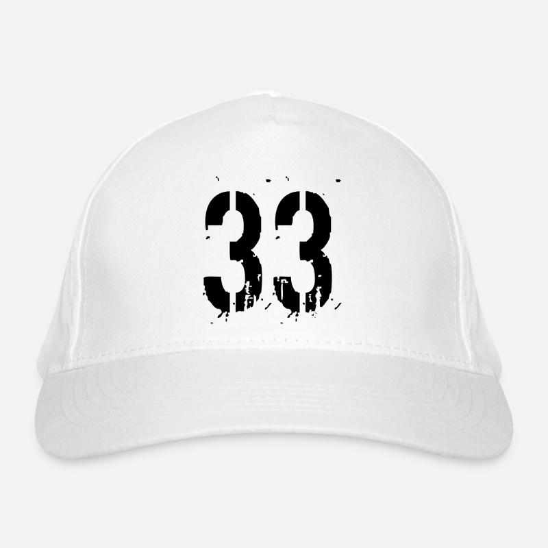 33 Nombre 33 Casquette classique bio