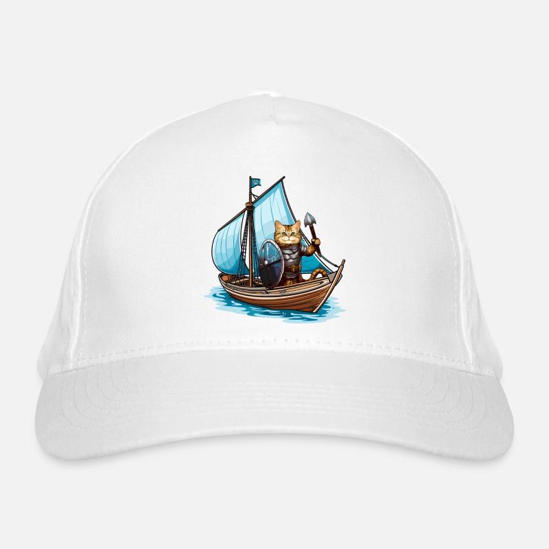 Viking Cat 2 Organic Baseball Cap