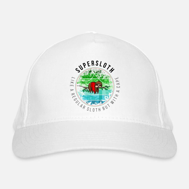 Supersloth in the jungle Organic Baseball Cap