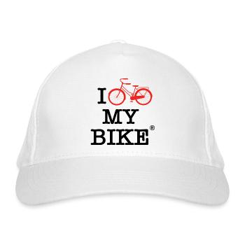 I Love my Bike - Casquette classique bio - blanc - Devant