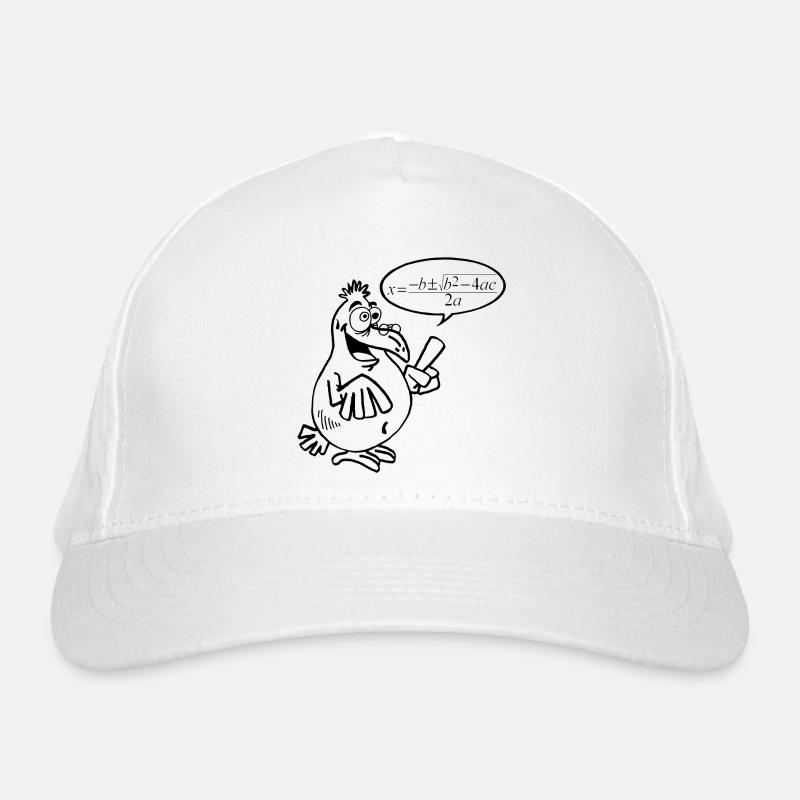 Schwarzer Schlauer Vogel Bio-Baseballkappe