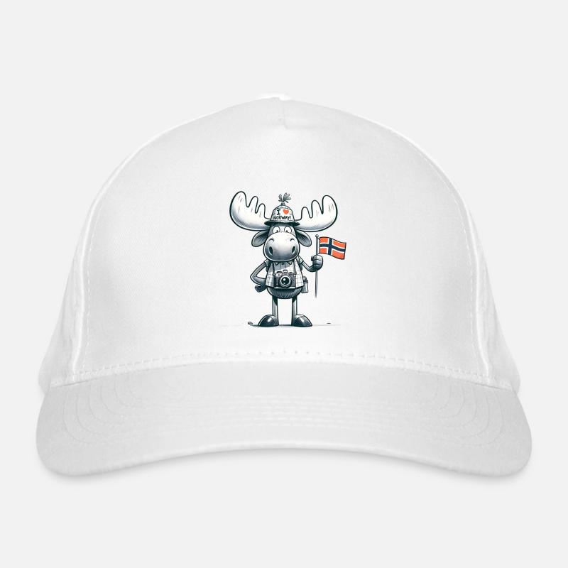 Norway Enthusiast Moose Organic Baseball Cap