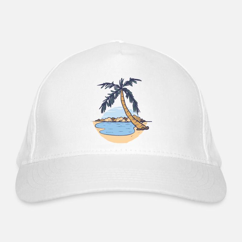 where i would rather be right now Palm Beach Chill Organic Baseball Cap