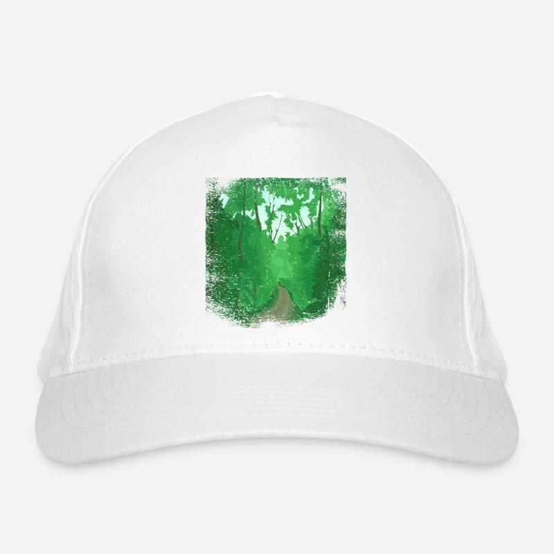 Forest path with frayed edge Organic Baseball Cap