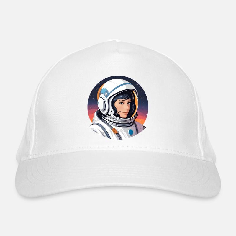 Aventurière Spatiale en Combinaison - Casquette classique bio - blanc