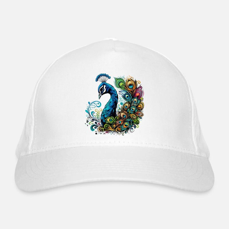 Peacock Organic Baseball Cap