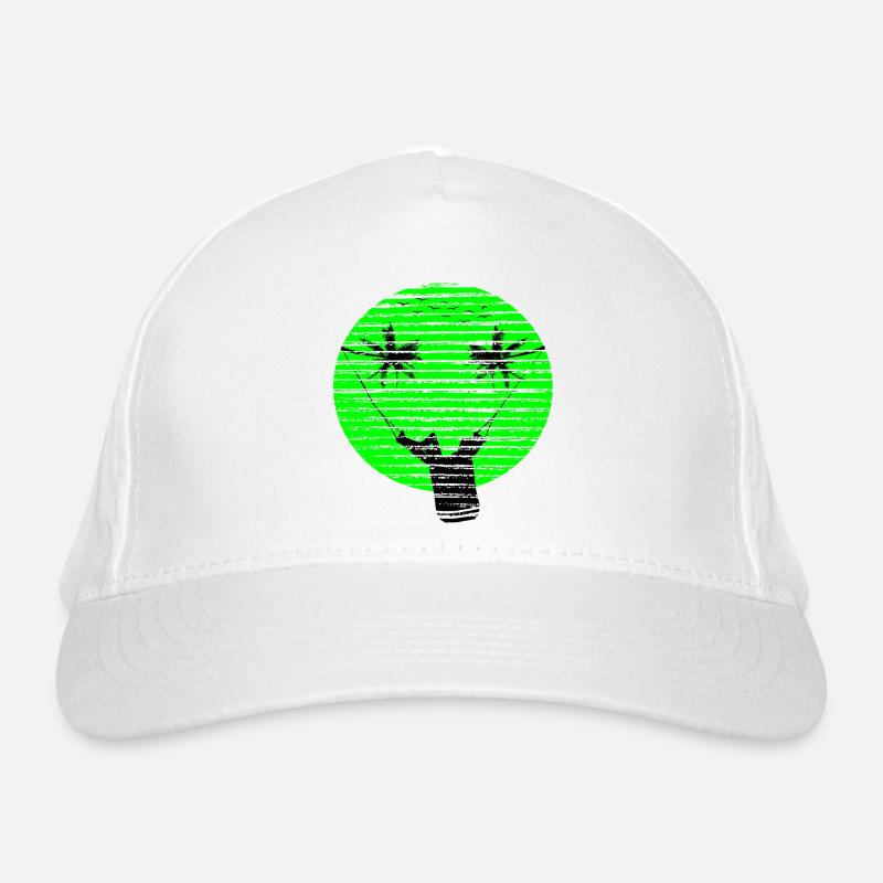 SMILEY-URLAUB - Bio-Baseballkappe - Weiß