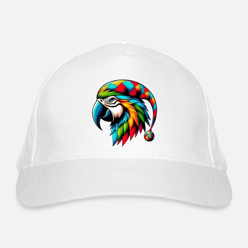 Harlequin Parrot Organic Baseball Cap
