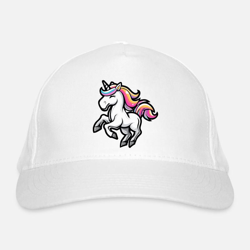 Einhorn Comic Bio-Baseballkappe