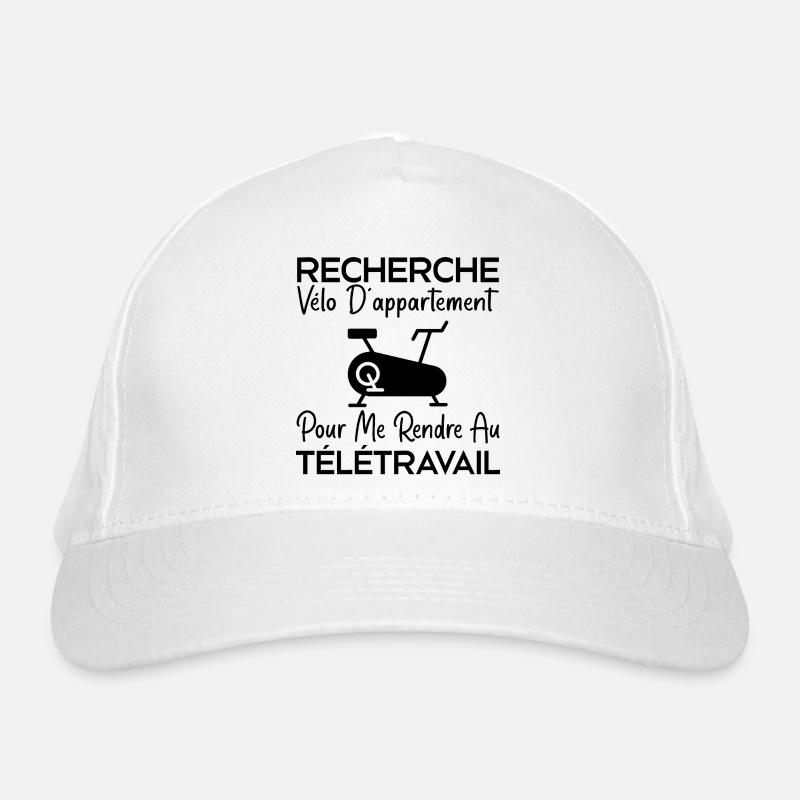 Telearbeit, Arbeitshumor, Bürohumor Bio-Baseballkappe