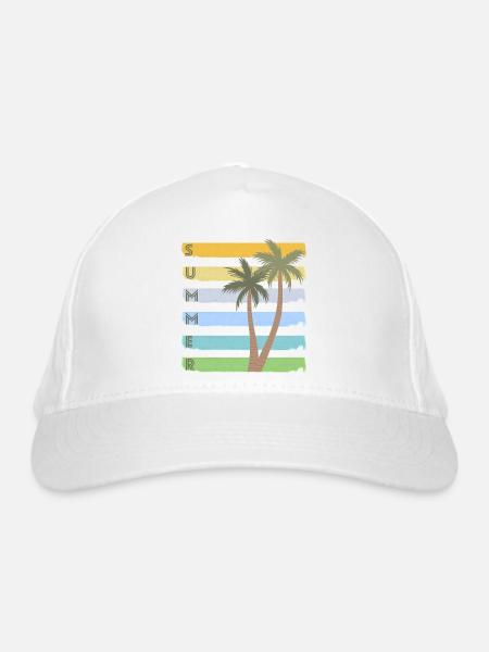 Summer - Økologisk baseballcaps - hvit