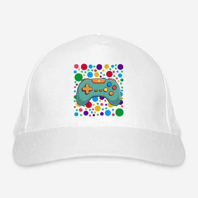 Farbenfroher Gaming-Controller Spotty Dotted Gaming Bio-Baseballkappe
