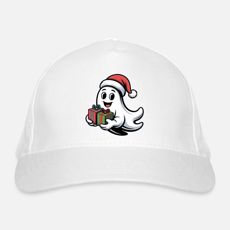 Weihnachtsgeist mit Geschenken Bio-Baseballkappe