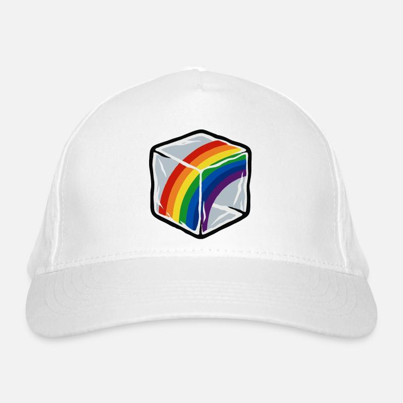 Arc-en-ciel en cube Casquette classique bio