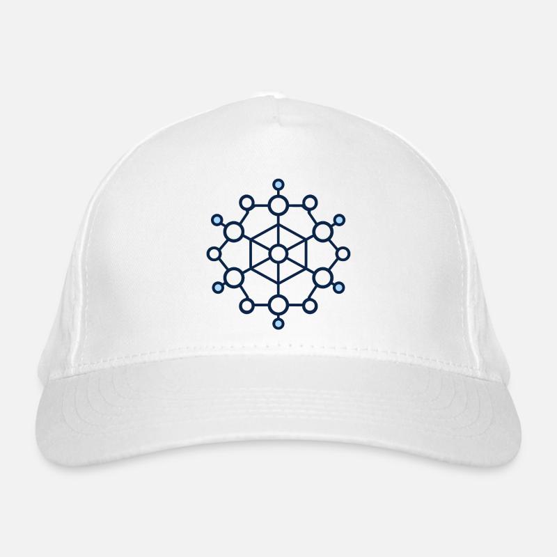Geometric Node Network Organic Baseball Cap