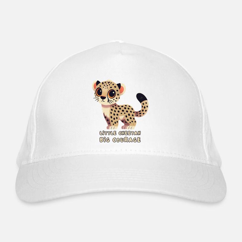 Kleiner Gepard, großer Mut Bio-Baseballkappe
