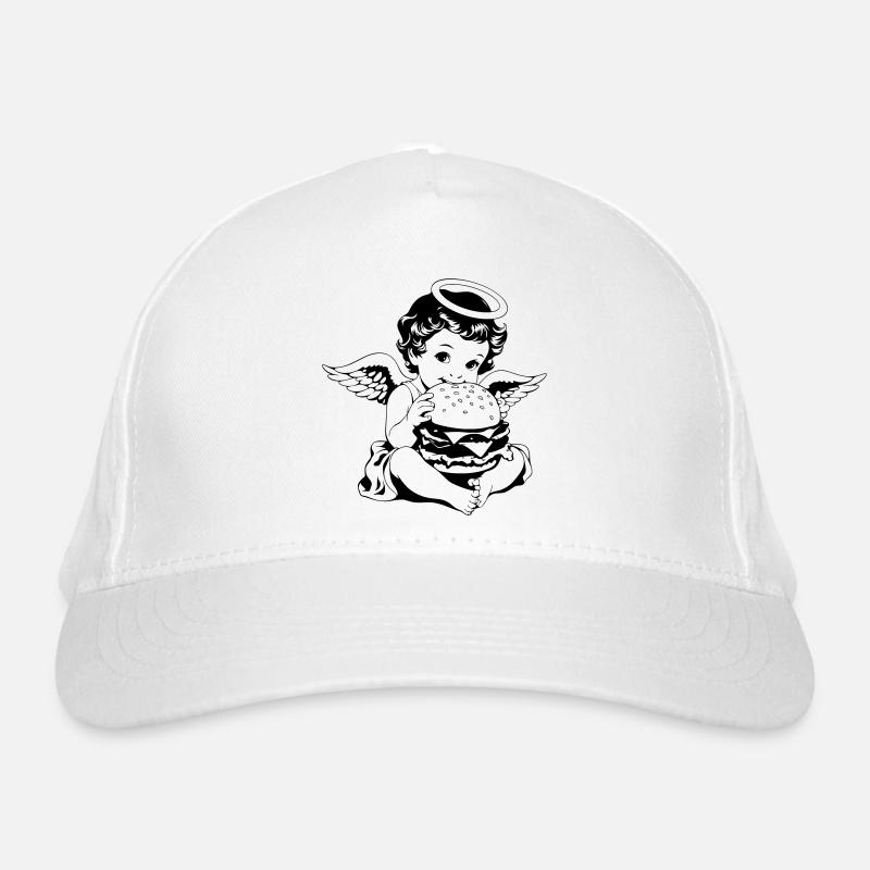 Burger Engel – Le chérubin mange du millésime hamburger Casquette classique bio