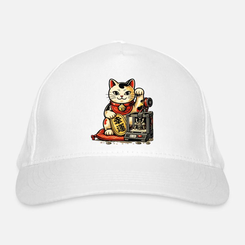 Lucky Maker Cat – Le Chat Porte-Bonheur des Créate Casquette classique bio