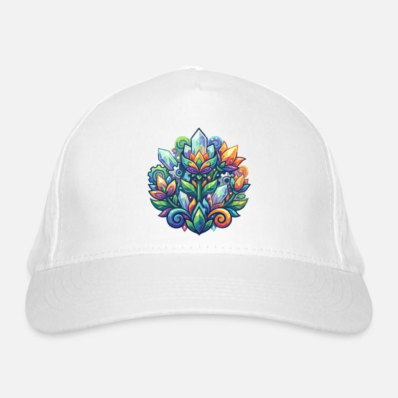 Luminous Crystal Lotus Flower Crystals Pattern Organic Baseball Cap
