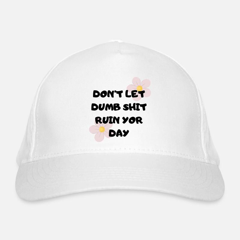 Pastel Blossoms Accent Handwriting Organic Baseball Cap