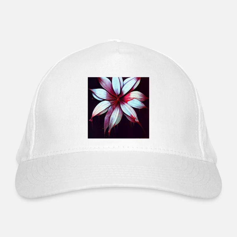 Red Flower Bio-Baseballkappe