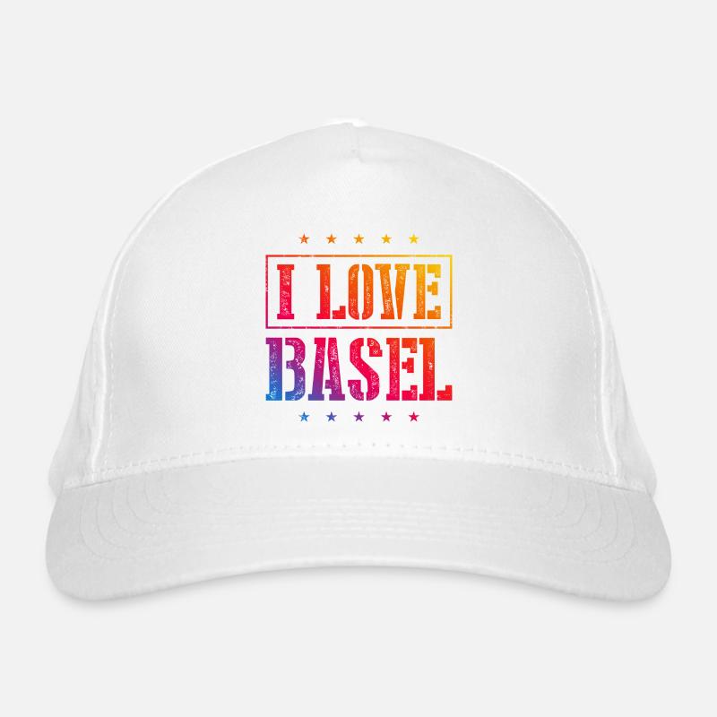 I Love Basel Bio-Baseballkappe